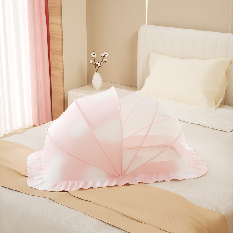 Picture of Baby Mosquito Net Baby Yurt Anti-mosquito Full Cover Foldable Baby Newborn Children's Bed Bottomless Universal