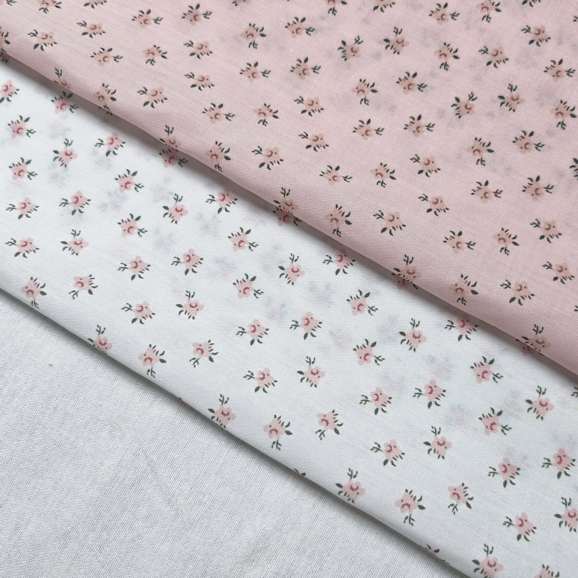To ingwoven plain polyester cotton printed small floral fabric small coat jacket tablecloth dress home boutique