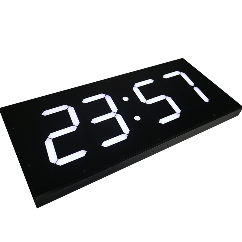 Picture of Led large screen high-end double-sided digital electronic clock factory hospital corridor corridor perpetual calendar wall clock hanging