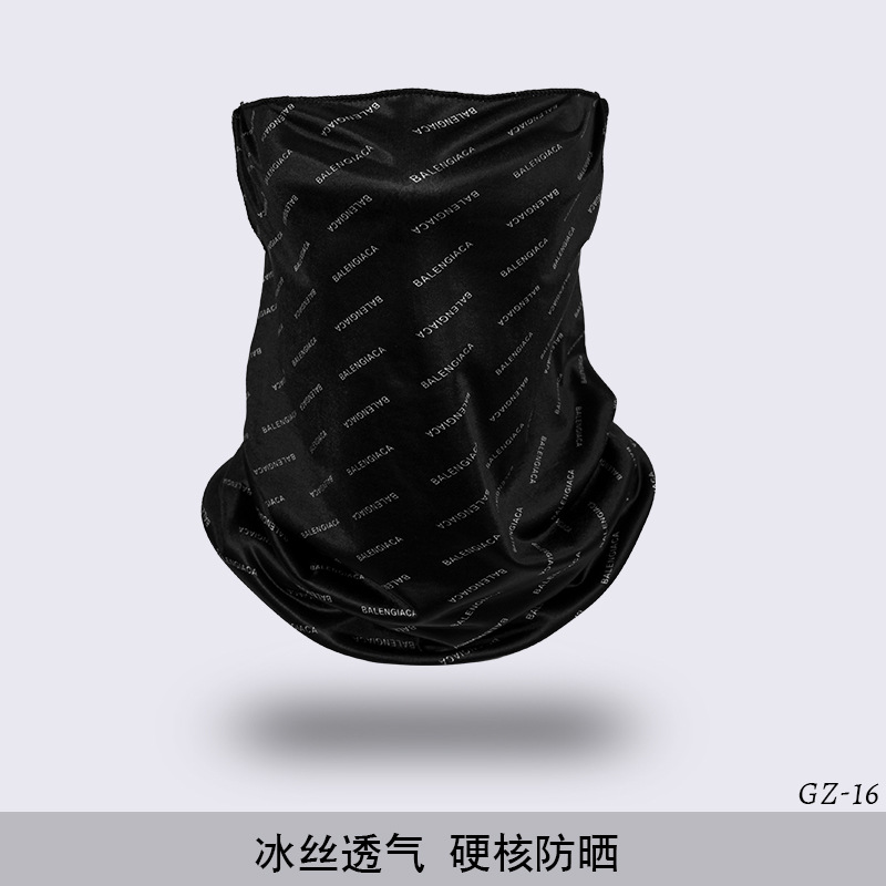 Picture of Outdoor ice silk mask changeable ear scarf men's and women's bicycle riding hood collar sun protection scarf summer