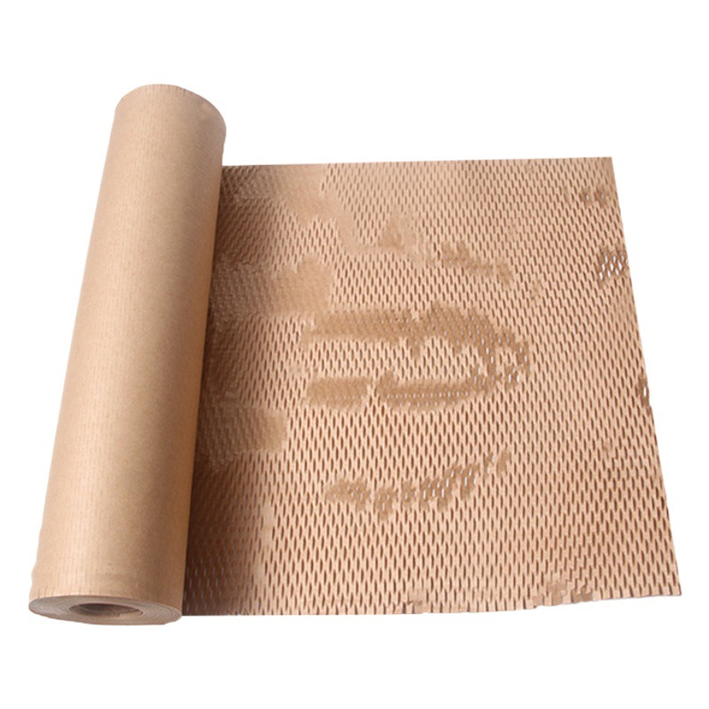 Fengwei Honeycomb Paper Cosmetic Mesh Shockproof Buffer Wrapping Paper Honeycomb Environmentally Friendly Degradable Wood Pulp Kraft Paper