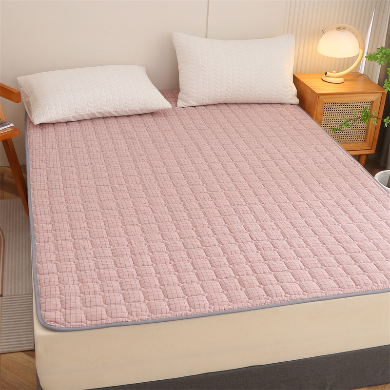 Picture of Four Seasons Mattress Cushion Household Protective Pad Thin Student Dormitory Single Bed Mattress Cushion Folding Bedroom Double