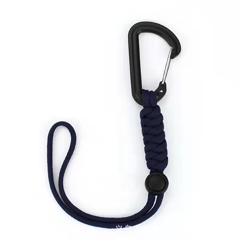 Picture of Cross-border new outdoor backpack hook carabiner hand-woven umbrella rope outdoor emergency umbrella rope key anti-lost rope