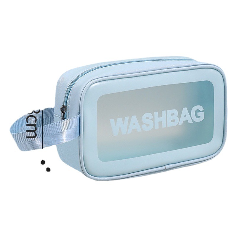 PU frosted waterproof cosmetic bag large capacity high-looking portable cosmetic storage bag wash swimming bag