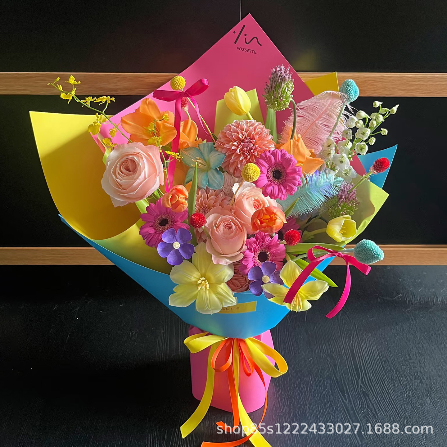 Thickened Solid Color Kraft Paper Gift Bouquet Flower Wrapping Paper Dopamine Bouquet Flower Material