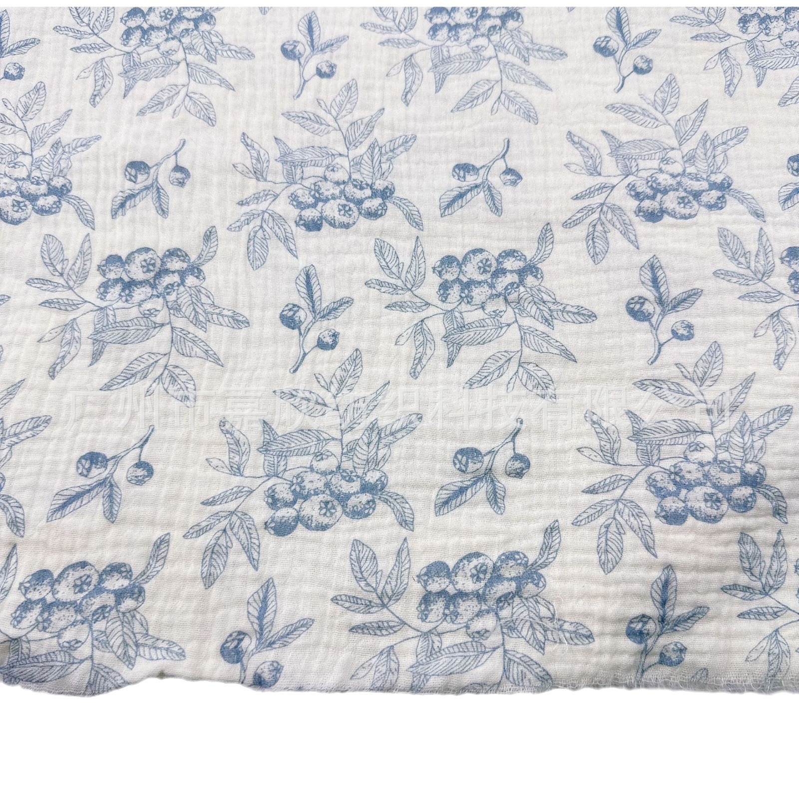 Picture of Double-Layer Cotton Crepe Cloth Plain Fine Cloth Floral Pajamas Fabric Home Clothing Baby Clothing Fabric