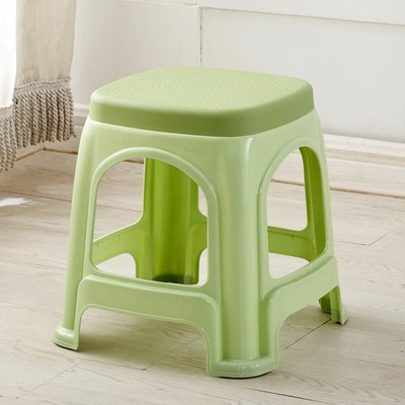 Picture of Plastic stool home thickened living room dining table Deng Zishuo material square bench chair simple cooked rubber small stool high stool