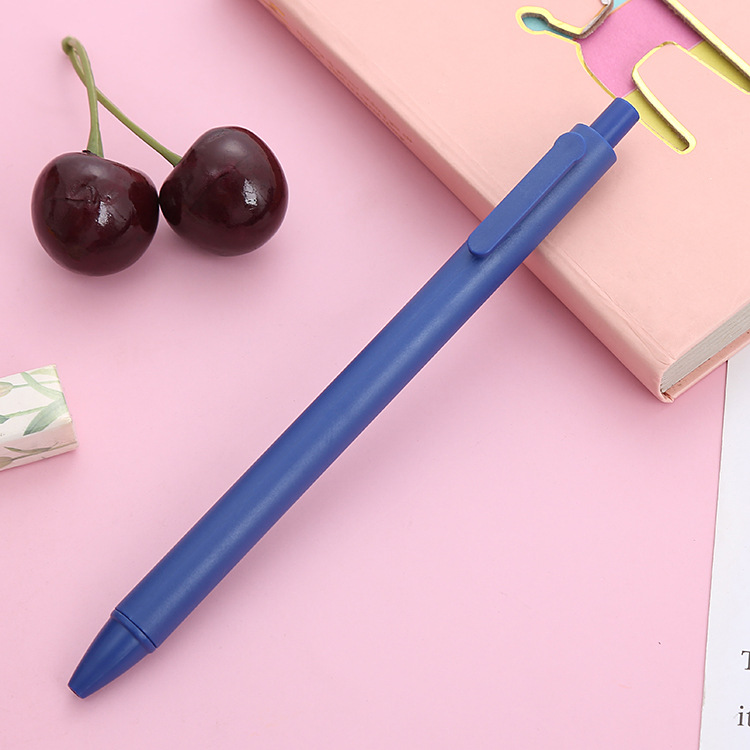 Picture of Morandi push gel pen 0.5mm bullet macaron press pen vintage office stationery signature pen
