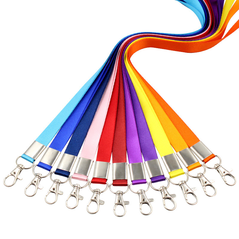 Double hook lanyard custom thickened 1.5cm badge exhibition card student ID badge badge lanyard can be printed logo