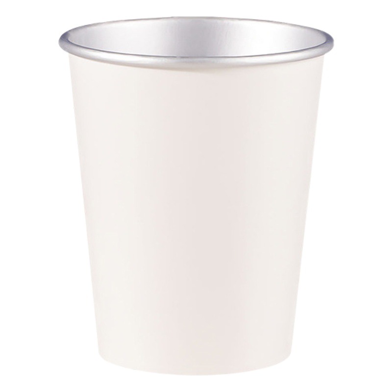 Paper cups 100 a pack of disposable single-layer aluminum foil cups thick good quality small batch packaging cups custom with lid
