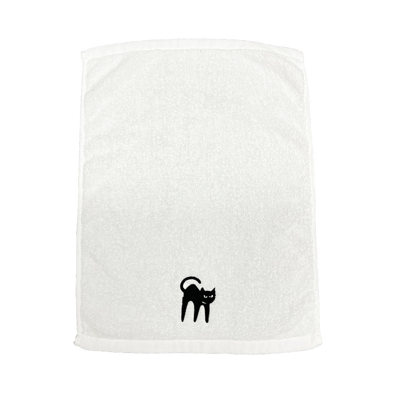 Picture of Christmas towel set wholesale cotton Christmas kitchen towel gift foreign trade Christmas towel embroidery logo