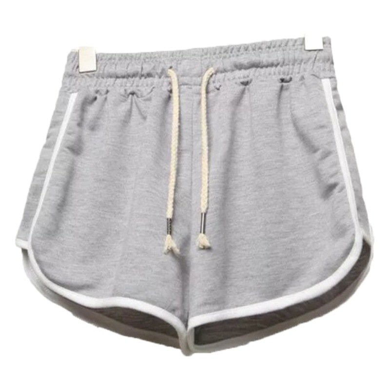 Sports shorts women's summer outer wear mid waist casual loose quick-drying shorts slimming wide leg three pants yoga shorts
