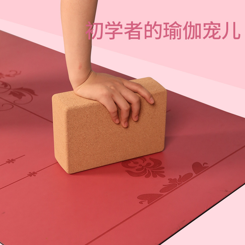 Picture of SanFan Cork Yoga Brick Customized Yoga Studio Special High Density Cork Brick Adult Compression Resistant Auxiliary Yoga Brick