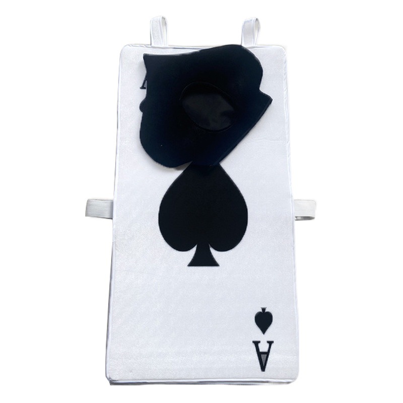 Hot selling new poker black Peach a suit Halloween black hat clothes suit printed dress cosplay clothing