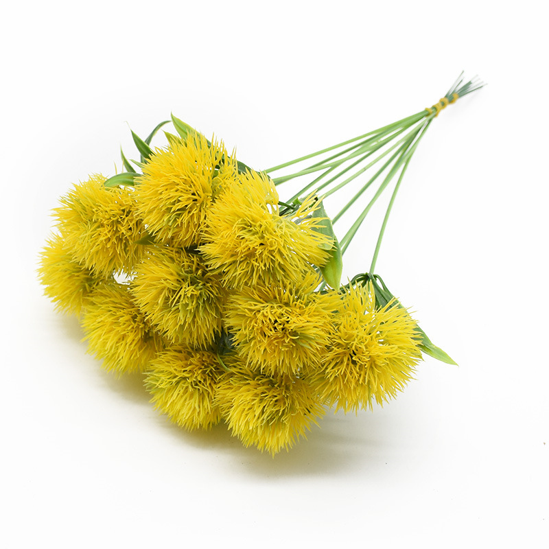 Picture of Amazon simulation plant European simulation dandelion plastic flower flower arrangement gardening home furnishings DIY adorable