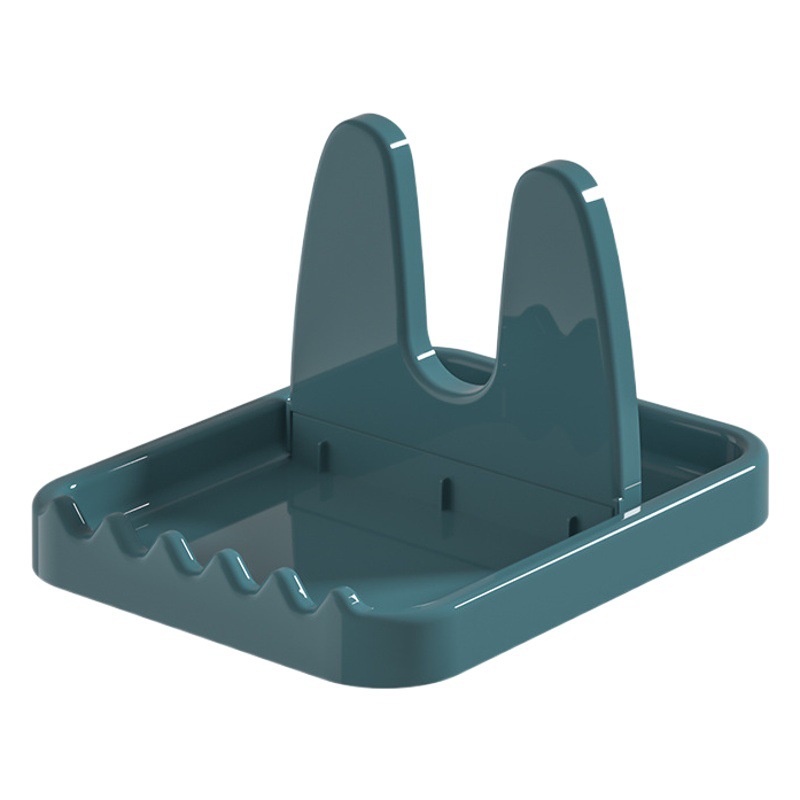 Kitchen foldable pot cover rack kitchen spatula spoon multi-functional storage rack stove surface storage pot cover storage rack