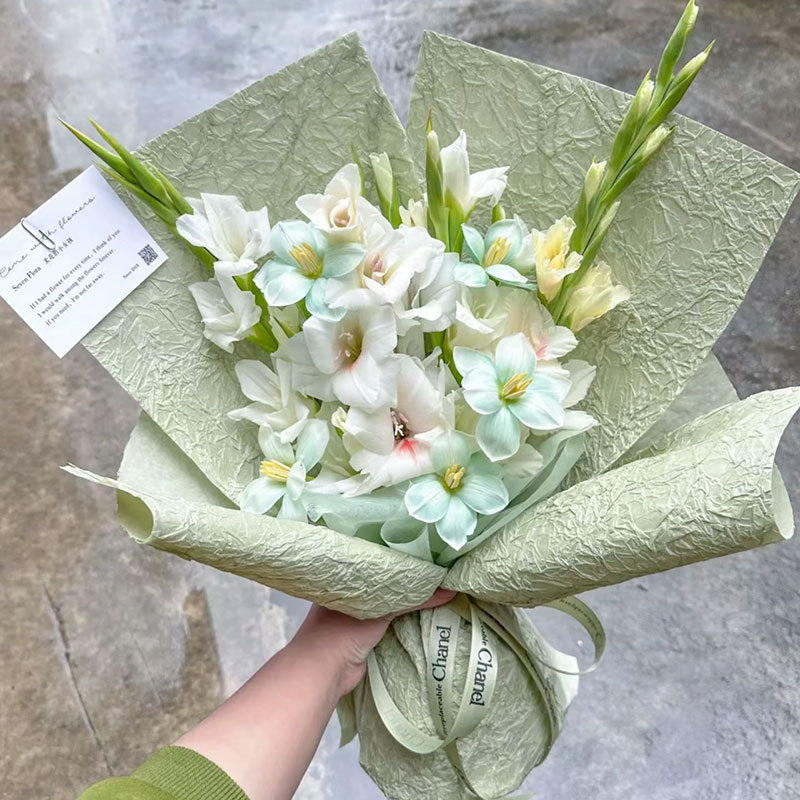 Huaxi Advanced Sense Stone Texture Paper Fold Flower Wrapping Paper Floral Materials Handmade Gift Diy Materials
