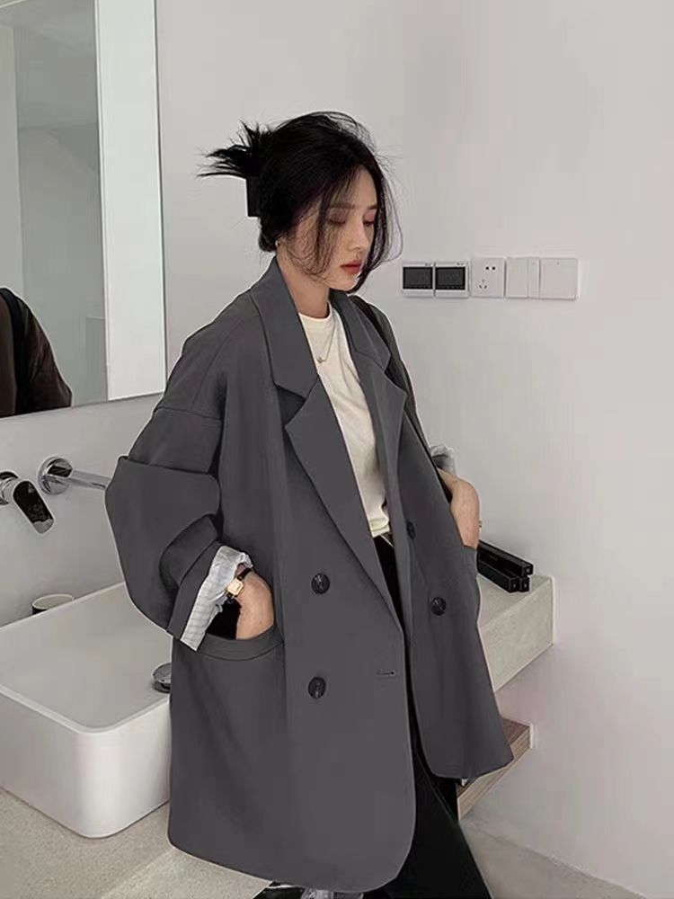 Picture of 2024 Spring and Autumn New Small Suit Jacket Women's Fashion Korean Style Loose College Style Suit Women's Top Trendy