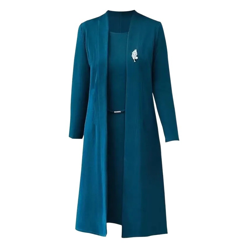 Two-piece Suit Women's Middle-aged and Elderly 40-year-old Mother's Suit dress Elegant New Style Tracer Coat Women