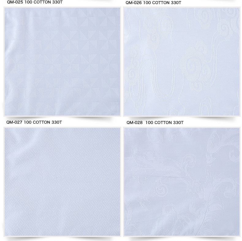 Cotton jet jacquard fabric 6060 hotel fabric wholesale cotton five-star hotel bedding fabric