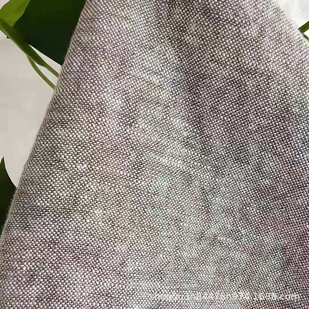 Picture of French Heavy Cloth 300GSM Light Gray Yarn-dyed Curtain Cloth Encrypted Pure Linen Extra Wide 290CM Wash Cloth