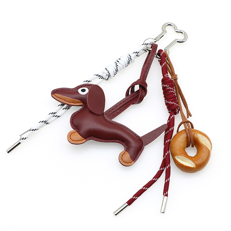Picture of New Cartoon Personalized Keychain Bag Pendant Miu Series Dachshund Animal Shape Bag Pendant Decoration Wholesale