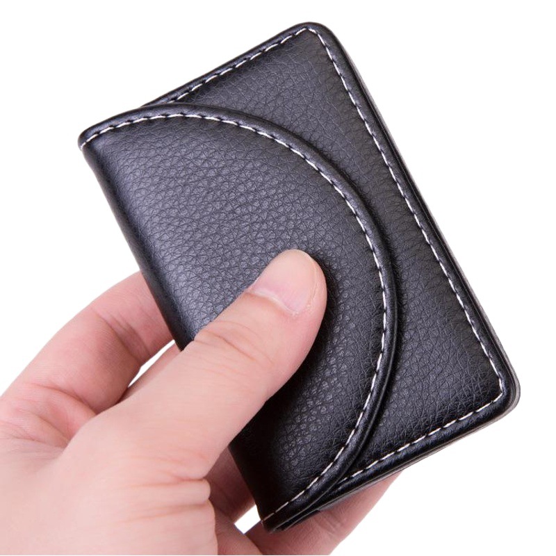 Semi-Curved Business Card Holder for Men and Women, Fashionable Business Card Box, Litchi Pattern Business Card Box, Business Card Holder, Logo Wholesale