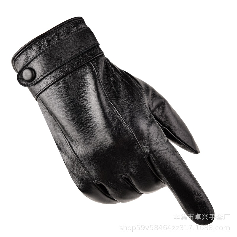 Sheepskin gloves men's winter warm touch screen gloves autumn and winter thickened driving motorcycle Xinji gloves manufacturers