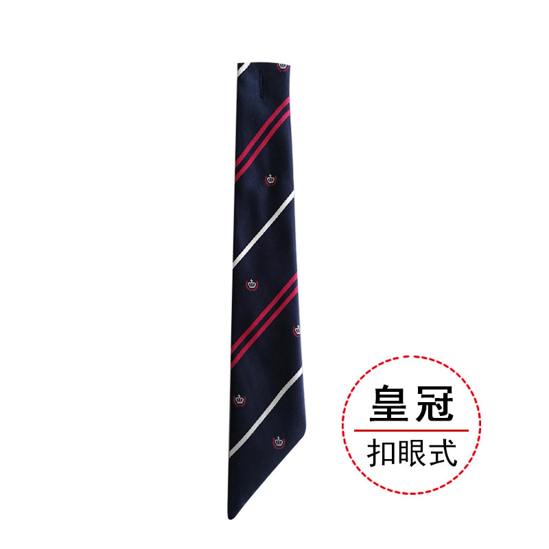 Picture of Children's tie boys Korean baby primary school students solid color striped plaid elastic pullover performance accessories wholesale