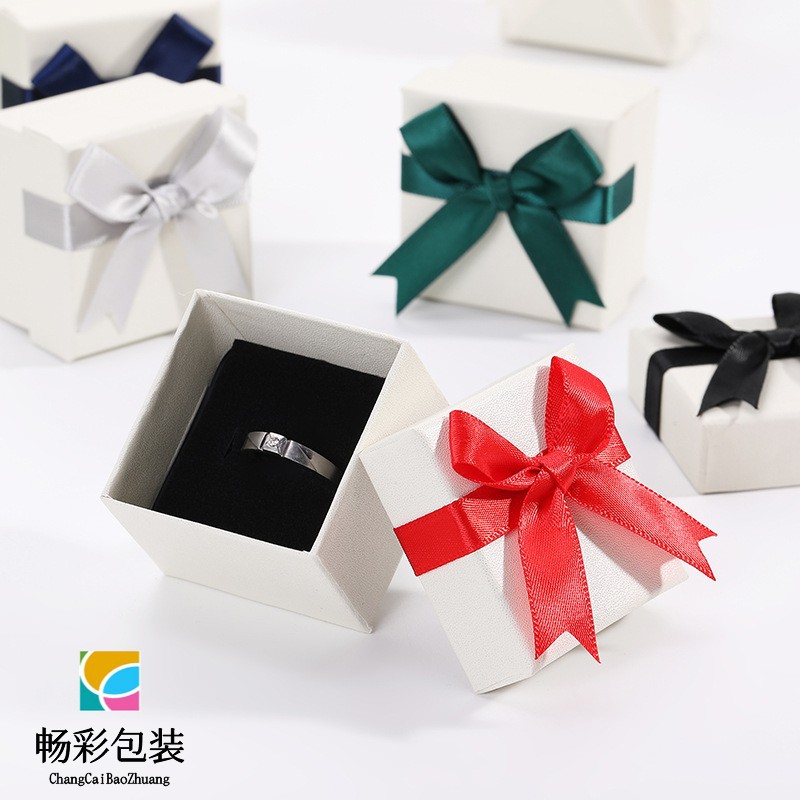 Bow Jewelry Box Jewelry Ring Earrings Necklace Bracelet Bracelet Jewelry Gift Packaging Jewelry Gift Box Wholesale