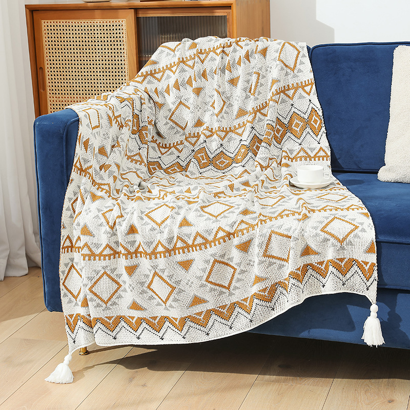 Office Thick Nap Cover Blanket Casual Autumn and Winter Sofa Blanket Bohemia Advanced Blanket blanket