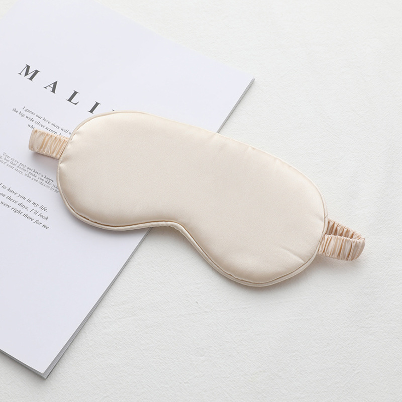 Picture of New double-sided artificial silk eye mask sleep elastic travel lunch break eye mask printed aviation eye mask wholesale