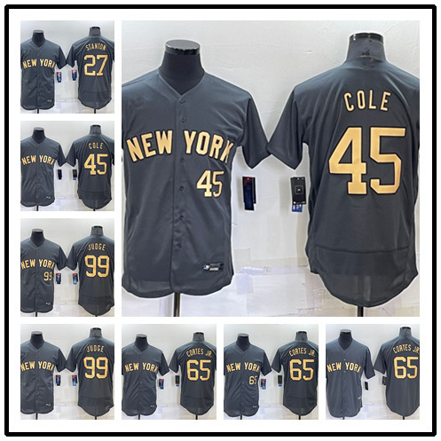 New 2022 All-Star Baseball Suit Yankees 45#27#99#65# Elite Edition Fan Embroidered Baseball Jersey