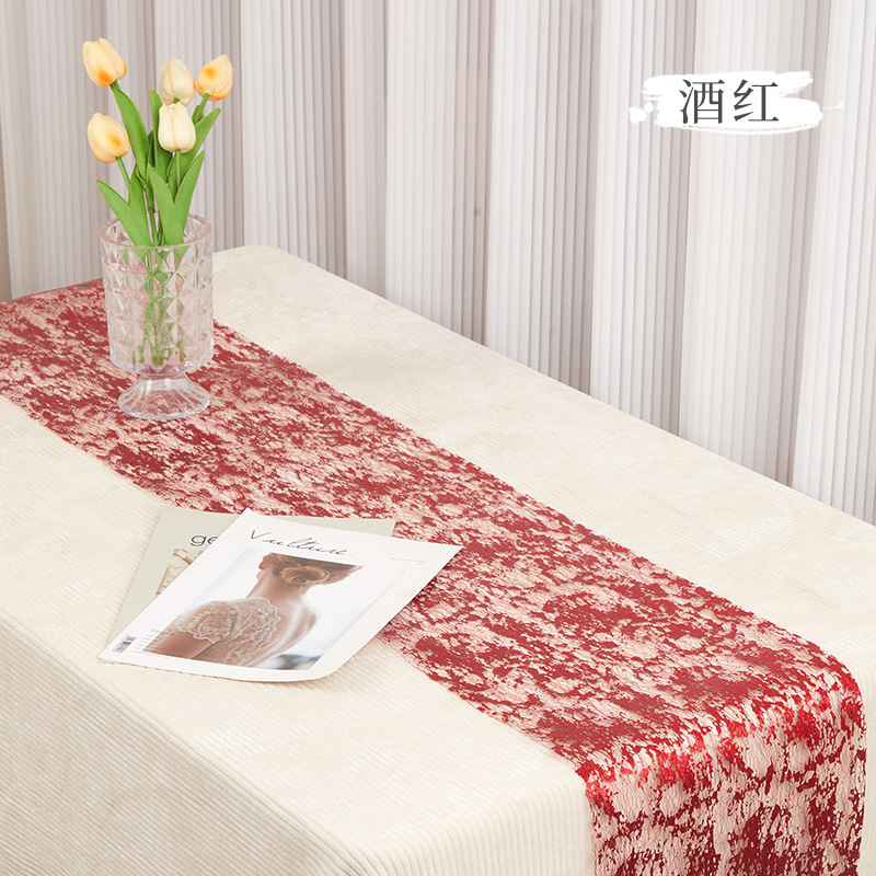 28cm * 5y bronzing mesh American popular table runner cross-border Party wedding table decoration bag bouquet gauze