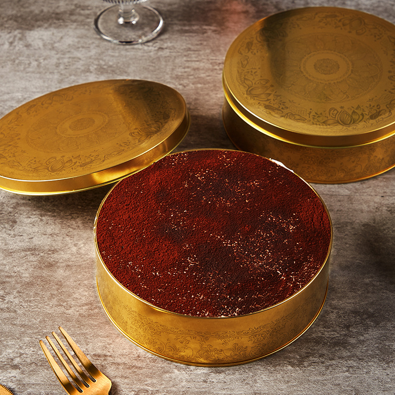 Picture of Oven-able Cake Box Chocolate Dessert Cookie Cafe Casual High-end Storage Accompanying Gift Iron Box