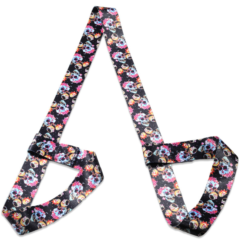 Picture of Factory Wholesale Digital Printing Yoga Mat Straps Nylon Colorful Binding Straps Storage Straps Binding Rope Yoga Stretch Straps