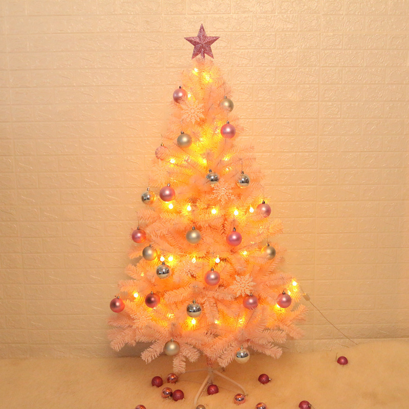 Internet Celebrity Pink Christmas Tree Package 1.5/1.8/ 2.1m Encrypted Set Shopping Mall Hotel Christmas Decorations
