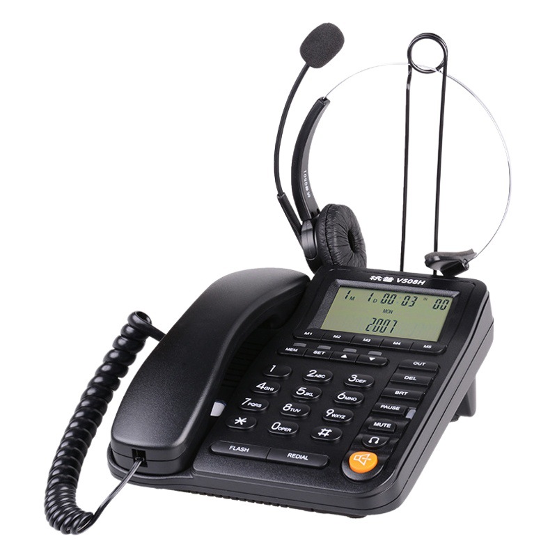 Hangpu V508H customer service telephone headset dedicated call machine headset call center dedicated call operator