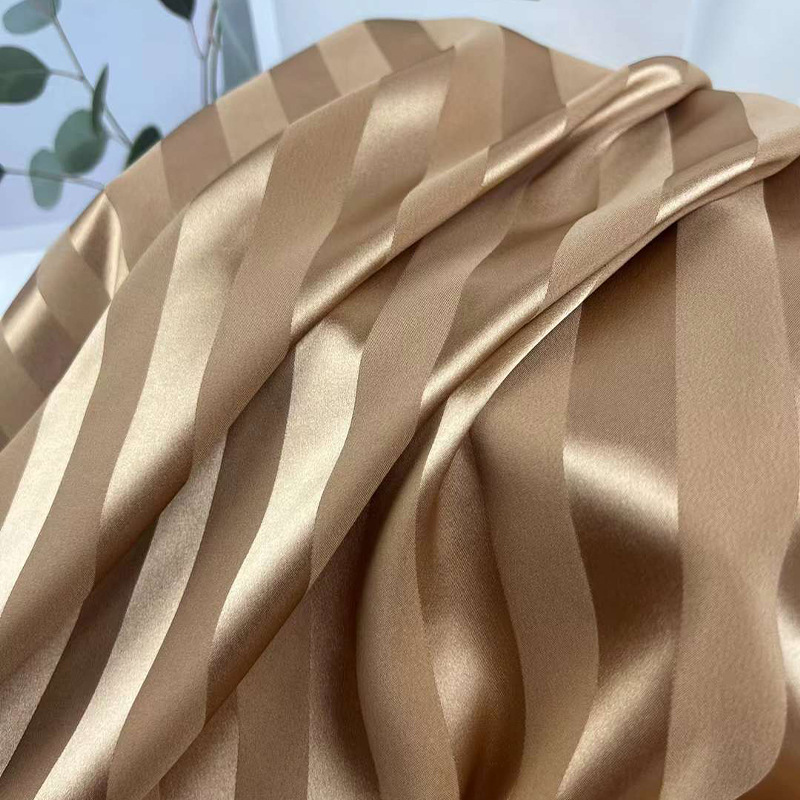 Xiaojun textile imitation acetate fabric high density satin jacquard fabric shirt dress children's cheongsam