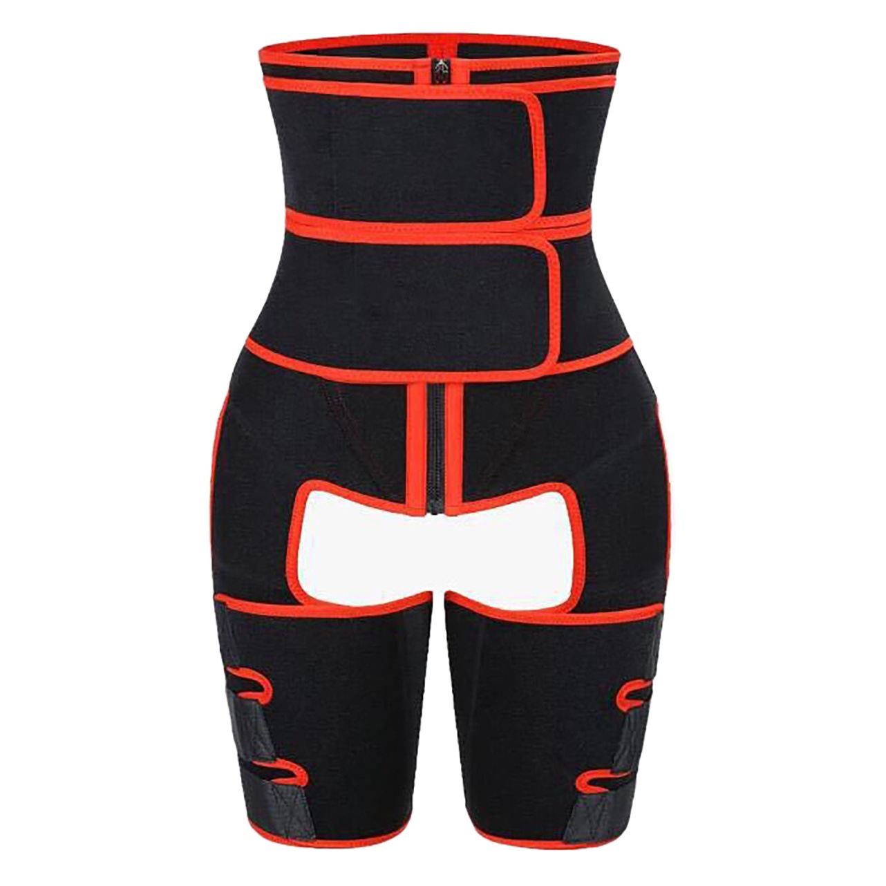 Three-in-One Belt Waist and Thigh Trimmer Waist Trainer Hip Lifting Shaper Hip Zipper Belt