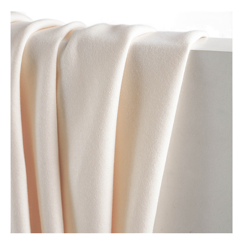 32 knitted fabric cotton polyester air layer autumn and winter polyester cotton sandwich liquid ammonia school uniform health cloth double-sided fabric