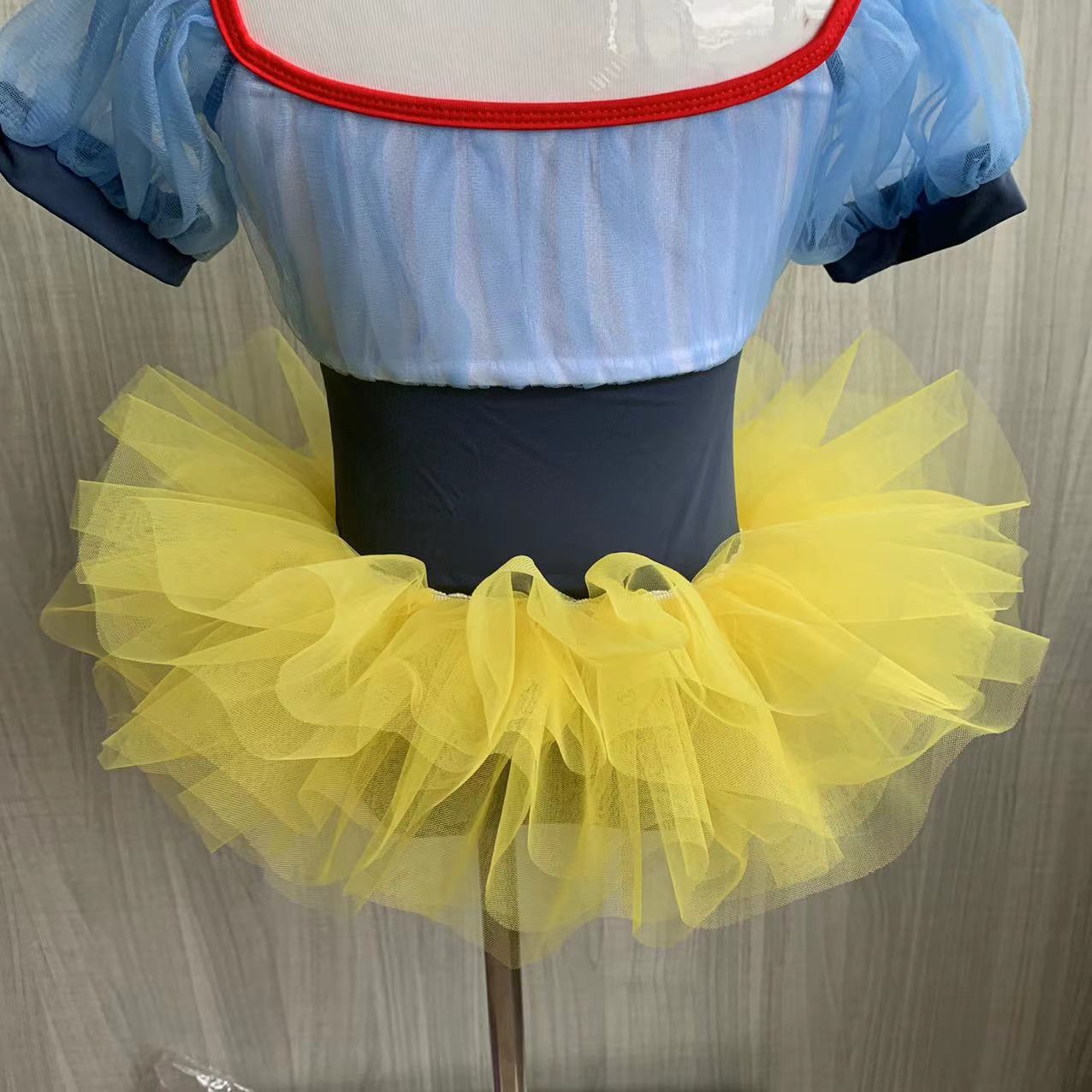 Picture of Children's Dance gauze skirt female ballet pettiskirt half-length short mesh 61 performance skirt practice skirt White Black