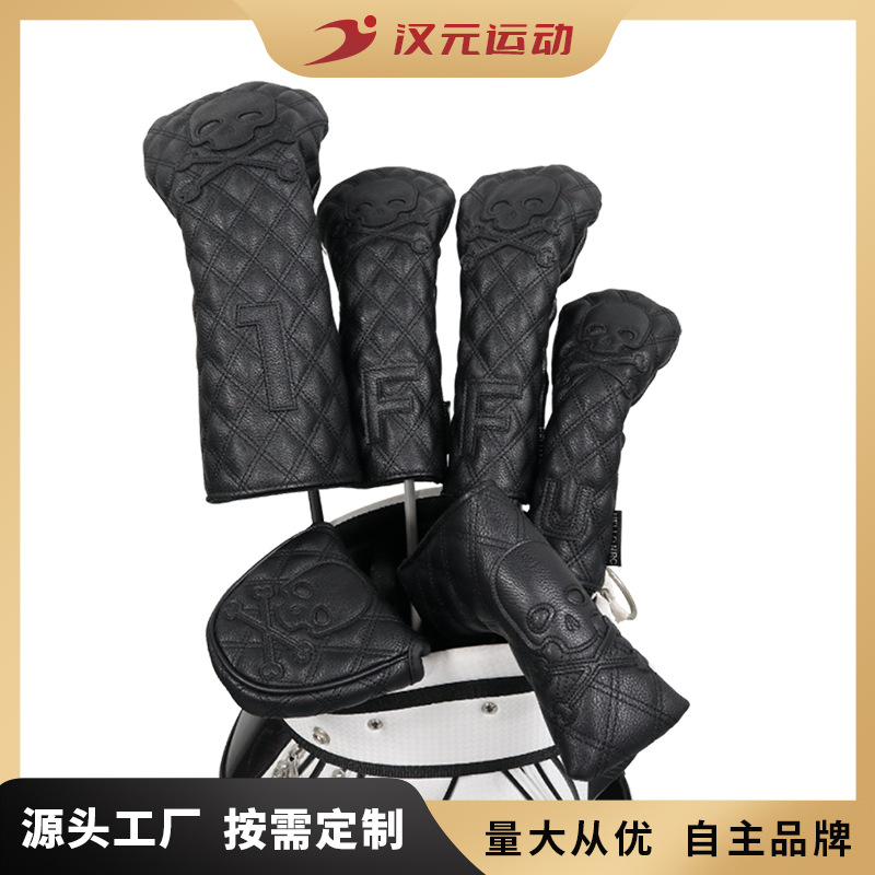 Factory new golf club cover wooden pole cover head cover cap cover skull No. 1 wooden fairway wooden chicken leg