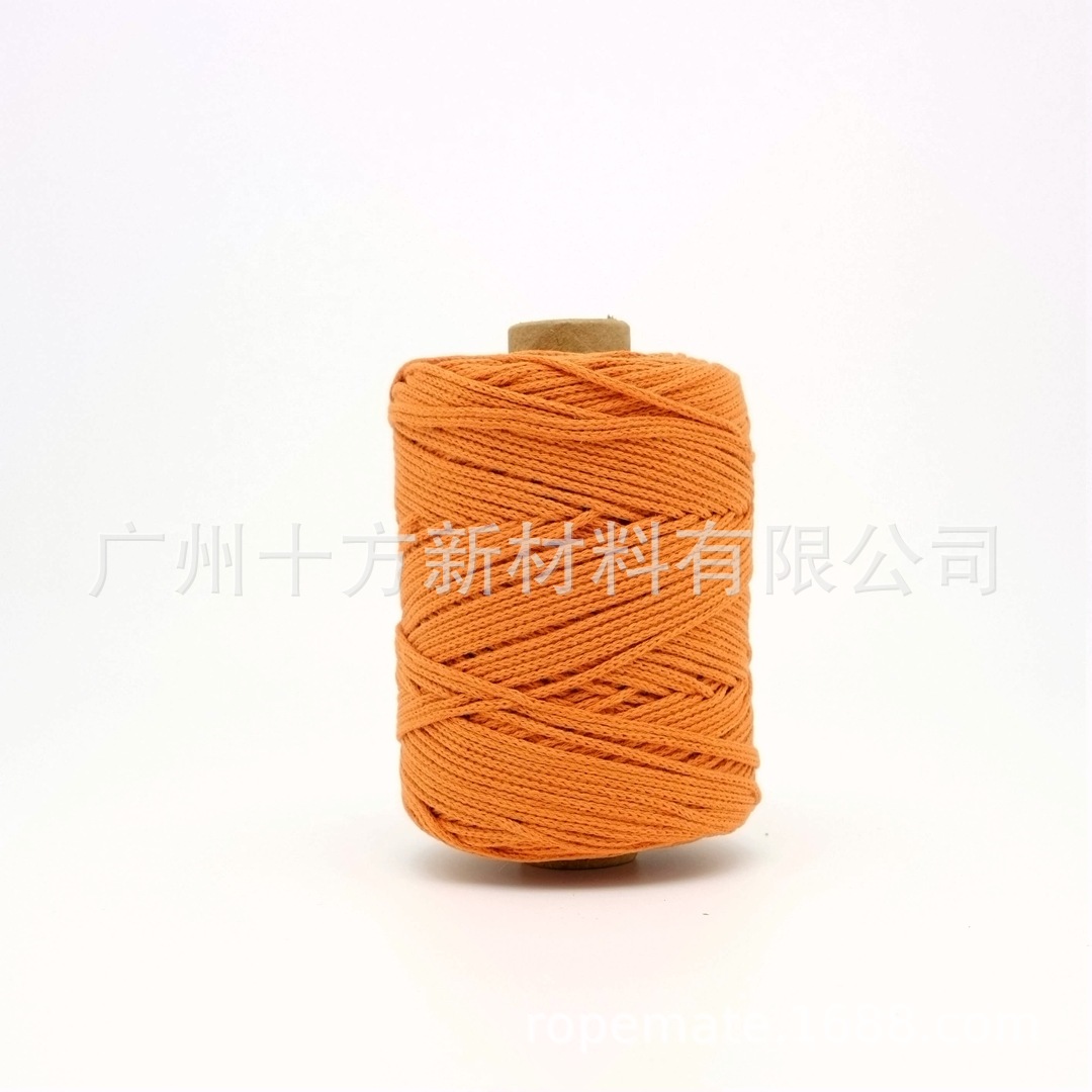 Picture of Wholesale color 1.5mm round strand yarn combed cotton thread crochet wool knitting handmade thread DIY cotton rope