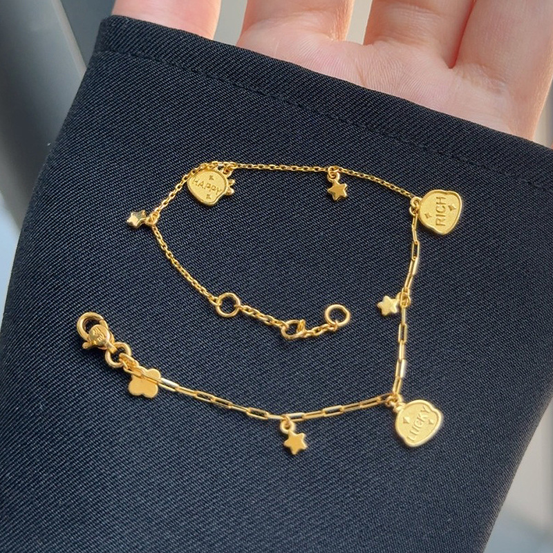 Little Red Book Explosions 12 Zodiac Cute Year of the Snake Three Bracelet 2024 New Fashion Light Luxury Simple Bracelet for Women