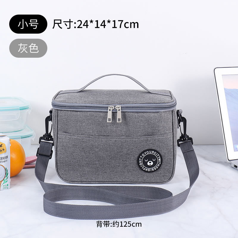 Picture of Lunch Box Handbag Square Insulation Bag Aluminum Foil Thickened Lunch Bag Large Capacity picnic bag for office workers and students with meals