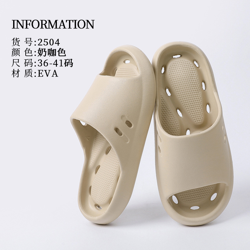 Picture of Men's bath slippers non-slip leaking 2025 new bathroom hollow quick-drying deodorant sandals indoor summer wholesale