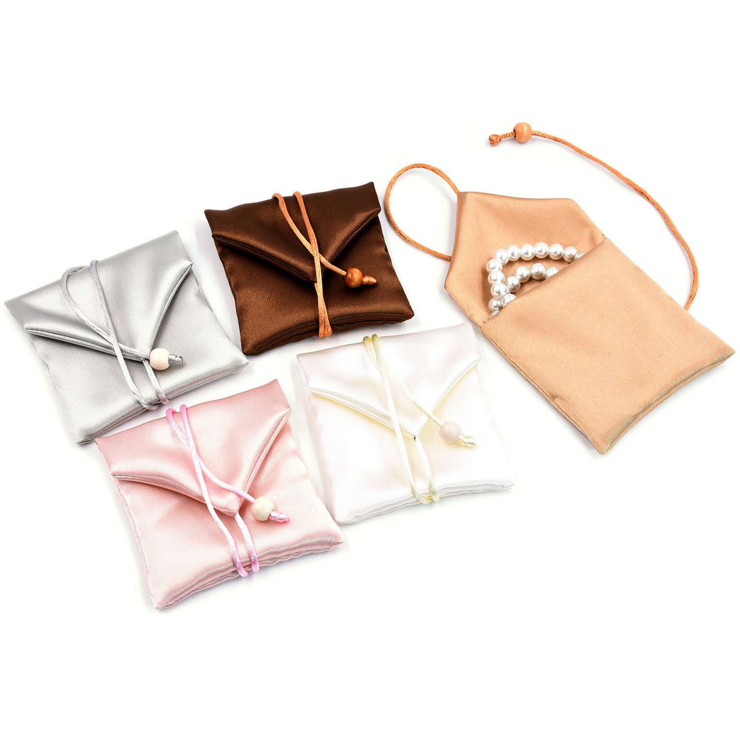 Satin imitation leather velvet jewelry cloth bag ancient law heritage gold bracelet bag ring necklace bag multi-functional jewelry storage bag