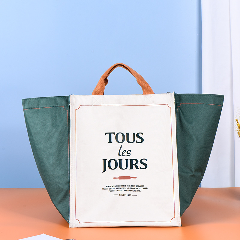 Oxford cloth insulation bag large capacity cake refrigerated catering take-out packing bag wholesale hook and loop high-grade ice bag