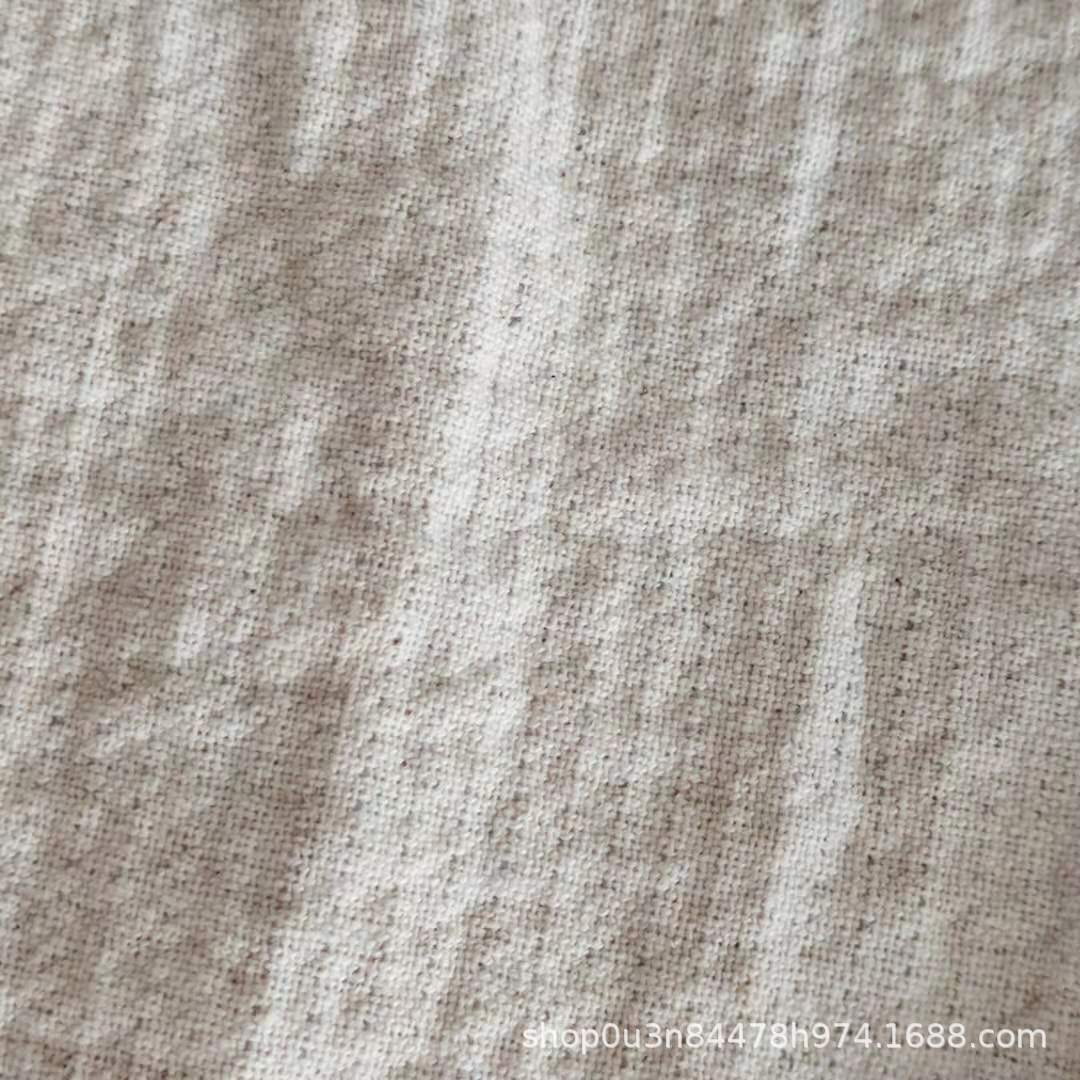 Picture of Linen Cotton Double Layer Primary Color Bubble Cloth Enzyme Wash Bubble Sofa Fabric Rain Dew Linen Cotton Sand Washing Fabric